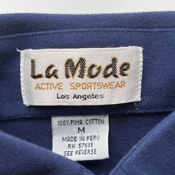 (2) Vintage La Mode & Country Origins Pocket Polo Mens Small - Picture 12 of 16
